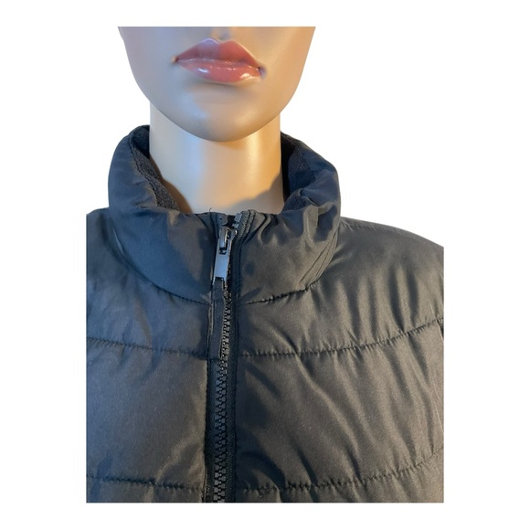 GAP Puffer Down Winter Jacket Full Zip Coat Black - Women's Size Small - Picture 4 of 16